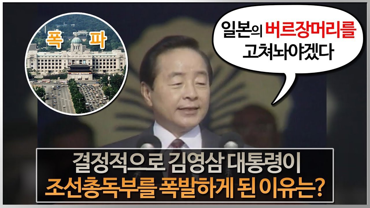 뇌가리는 폼으로 달고 있는 여자 김영삼 - 유용원의 군사세계