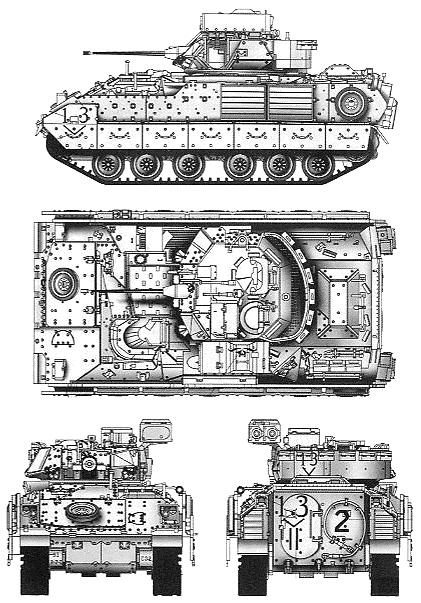 M2 брэдли чертеж