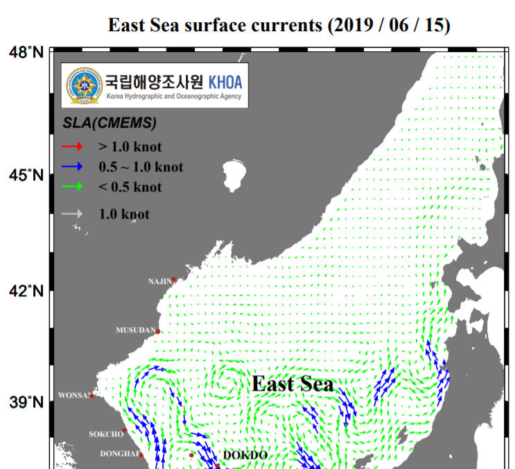 [Re] 19년 6월 15일 해류도 - 유용원의 군사세계