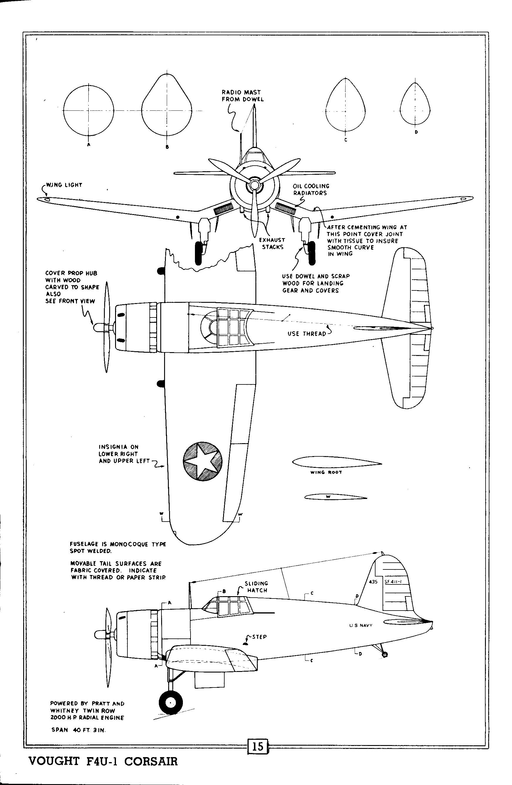 f4u corsair blueprints pdf