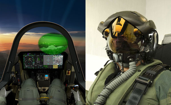 F-35    ȭ ־. ٱ ÷(MFD) ġũ  ĳ ÷(Panoramic Display) ٲ, ġ(HUD)    ⸦ äߴ. 
