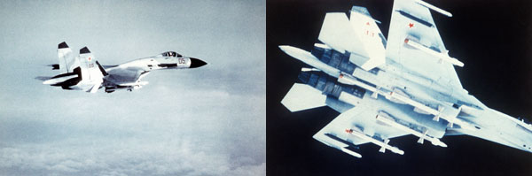 ()Su-27 . 1988 ̱ Կ .<br>
()AA-10  ̻  Su-27. 1988 ̱ Կ .