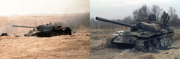 ()1991   ĵ ̶ũ  T-55<br> 
()1997 Ͼ ￡ ı T-55