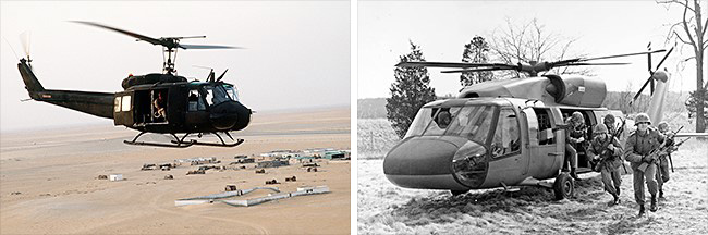 () 1968   UH-1 (Huey) ⵿⸦ üϱ   ⵿ ߿ . <ó:  >  ()  ݽŰ  YUH-60A 1974 10 ù ࿡ ϰ    ⵿ äõȴ. <ó:  >