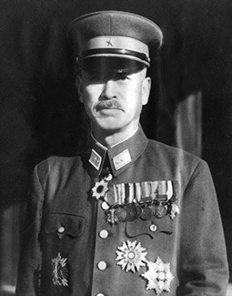 일본군 총사령관 우시지마 중장 