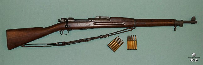 M1903 5 Ŭ Ѵ.  ڵ  ٸ ͹Ͼ  ź  δ ȣߴ. <ó: (cc) Curiosandrelics at Wikipedia.org> 