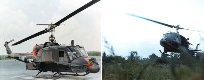 (좌)UH-1 헬기는 개발된 지 50여 년이 지났지만 미국을 포함해 30여 개 국가에서 여전히 군용 헬기로 애용되고 있다. <출처: 미 공군 ><br>
(우)UH-1 헬기는 군용 뿐만 아니라 상업적으로도 대성공을 거둔 헬기로 알려지고 있다. <출처: (cc) Alan Radecki >