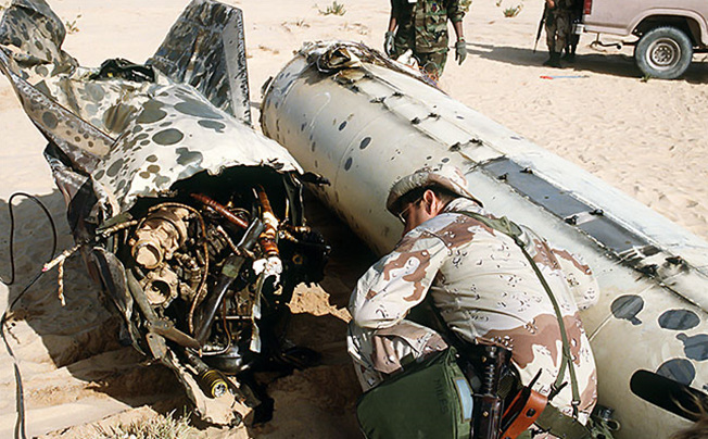 걸프전 당시 패트리어트에 요격된 스커드 미사일의 잔해 <출처: (cc) Darkone at Wikimedia.org> 