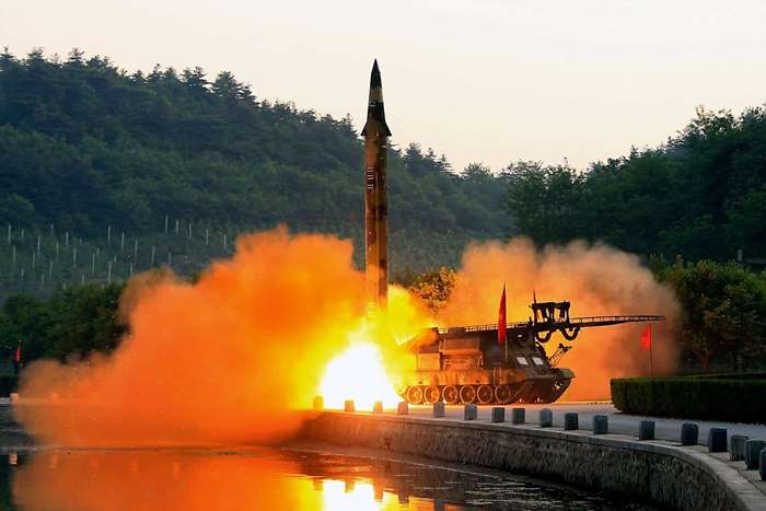 북한이 2017년 5월 29일 발사한 스커드-VTO 미사일 <출처: Public Domain>
