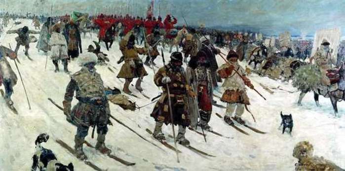 16세기 모스크바 공국과 리투아니아 공국의 전투를 그린 1903년 세르게이 이바노프의 역사화 <Public Domain>