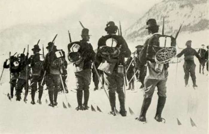 알피니 부대의 스키대대는 제1차 세계대전에서 활약했다. <출처: Public Domain>