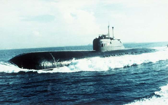 소련의 제2세대 순항미사일 탑재 공격원잠인 찰리급 잠수함 <출처: 미 국방부>