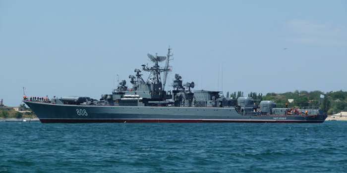 소련 해군의 본격적인 대잠함인 크리바크급 호위함. 우달로이급 구축함의 개발에 큰 영향을 주었다. <출처 : eorge Chernilevsky at wikimedia.org>