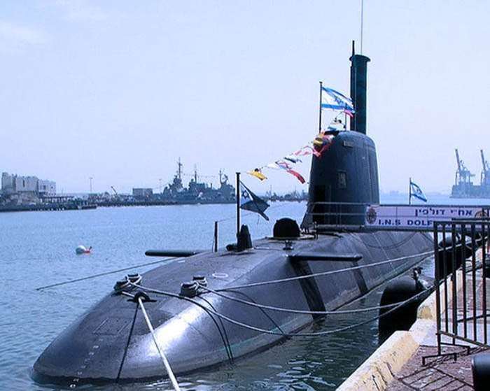 이스라엘 해군용 돌핀-1급 잠수함 INS 돌핀 <출처 (cc) shlomiliss at Wikimedia.org>