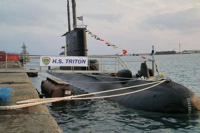 그리스 해군 글라우코스급 잠수함 S112 트리톤 <출처 : hellenicnavy.gr>