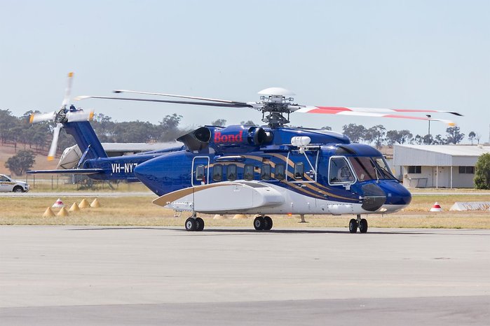 호주 업체가 운용하는 S-92A 헬리콥터 <출처 Bidgee (cc) wikimedia.org>