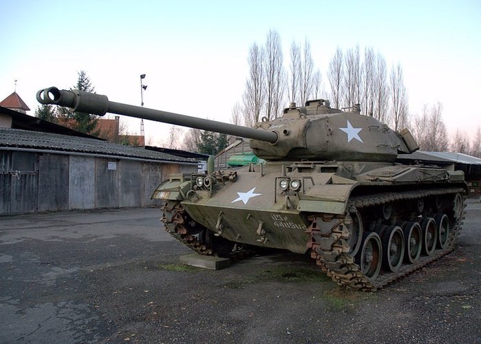 벨기에 울빅에 전시 중인 M41. 유럽의 여러 나라에서도 애용했다. < 출처: (cc) Paul Hermans at Wikimedia.org >