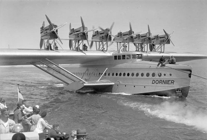 비행정 개발 역사에 큰 역할을 한 도르니에르 Do X 비행정 <출처 : Bundesarchiv>