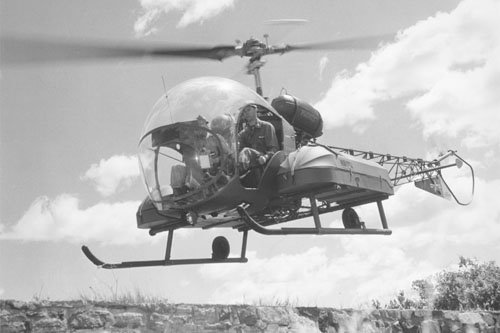 6.25 전쟁에 등장한 벨 47 헬리콥터 <출처 : public domain>