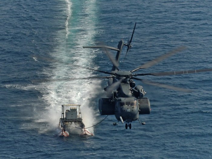미 해군 MH-53E 소해헬리콥터 <출처 : 미 해군>