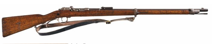 M1871 예거 라이플. 경보병(예거)를 위해 약간 짧게 만들어진 총이다.