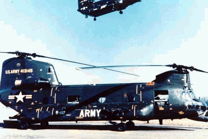 CH-47A 시누크는 1964년부터 실전배치가 시작되었다. <출처: US Army>