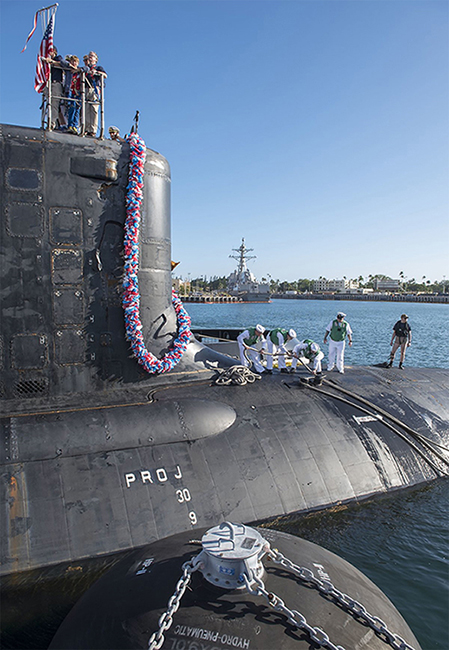 ָ(USS Missouri, SSN780) Ͽ  ָ(Pearl Harbor, HI) ġ Ϲ-    . ָ 2018⿡  ڳƼ ׷Ͽ Ͽ̷ Ű. <ó:  ر / MCS2 Shaun Griffin>
