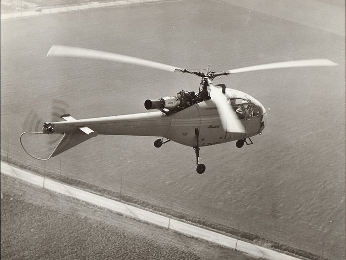 1959년 2월에 실시된 알루에트-III 시제기의 첫 시험비행장면 <출처: airbus.com>