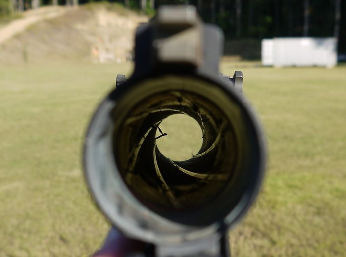 M79의 총열. 강선이 파여있음을 확인할 수 있다. <출처: thetruthaboutguns.com>