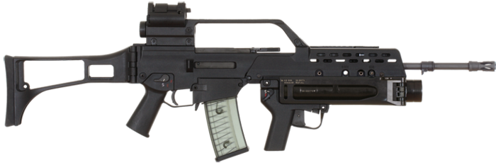 HK는 G36 소총을 선보이면서 차세대 유탄발사기인 AG36도 동시에 개발했다. <출처: Heckler & Koch GmbH.>