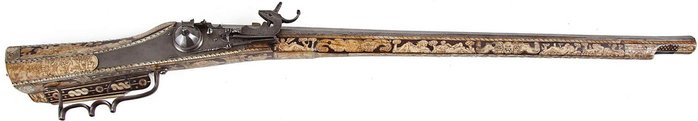 16세기에 만들어진 치륜식 라이플. 강선을 총에 사용한다는 발상은 이미 오래전부터 실용화되었지만 군용 총기에 적용되는 데는 오랜 시간이 필요했다. <출처: Public Domain>