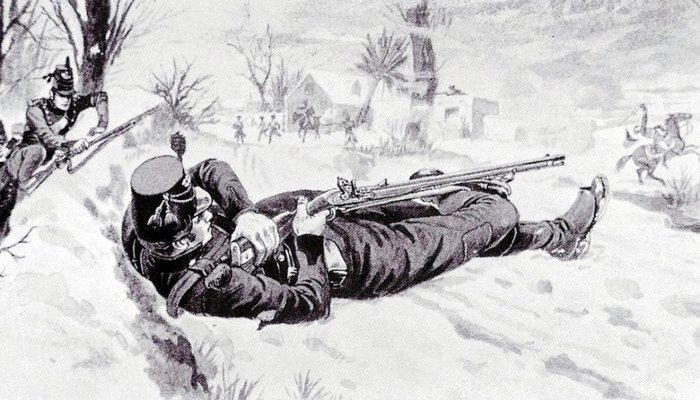 스페인 전선에서 영국군은 베이커 라이플로 적 지휘관을 저격하면서 적군을 교란시키는 성과를 올렸다. <출처: Public Domain>