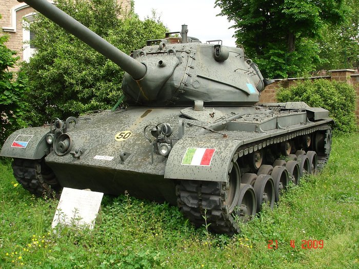 이탈리아군이 1950년대부터 운용했던 미국제 M47 전차 <출처 (cc) Heinz Guderian at wikimedia.org>