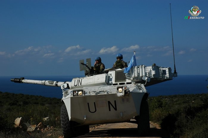 레바논 평화유지군 UNIFIL 임무 수행 중인 이탈리아군 B1 센타우로 <출처 : 이탈리아 국방부>
