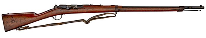 그라 M14. 8mm 르벨탄약을 쓰게 개조된 버전이다. <출처: Public Domain>