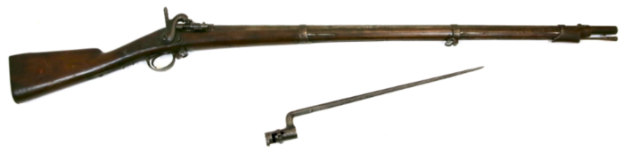 프랑스군 최초의 금속탄피 후장식 소총인 타바티에 소총 <출처: Public Domain>