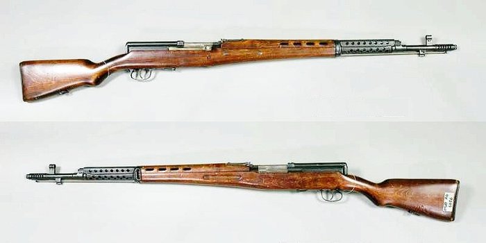 SVT-40은 마땅한 반자동소총이 없던 독일군이 노획해서 즐겨 사용했을 정도지만 정작 소련군에서는 인기가 많지 않았다. < 출처 : (cc) Armémuseum at Wikimedia.org >