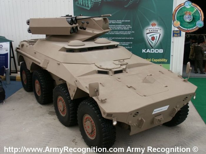 루이캇 ATGM : 2004년 공개된 요르단과 합작 개발한 대전차 미사일 탑재형. 양산 안 됨. <출처 : tanks-encyclopedia.com>