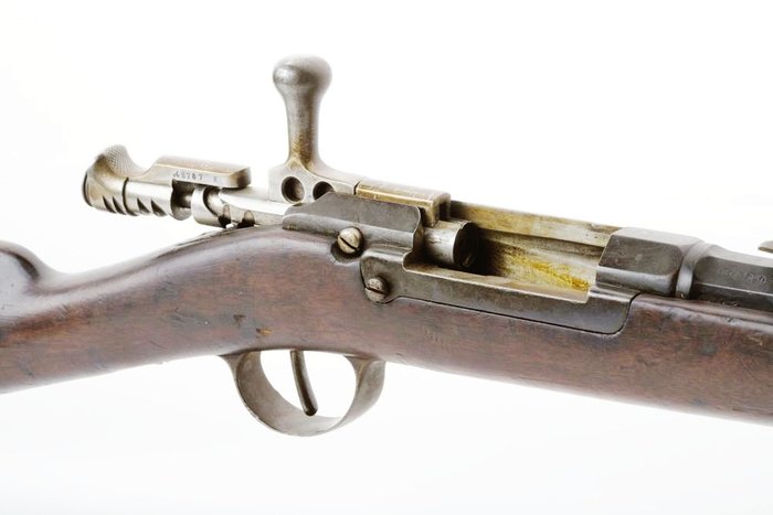 Mle1878의 디테일. 의도적으로 그라/샤스포 소총과 매우 흡사하게 만들었다. <출처: Public Domain>