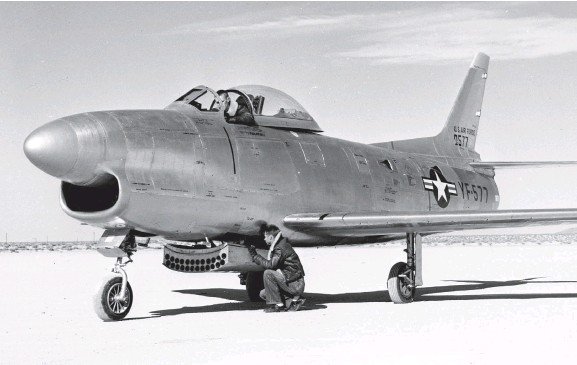 F-86A 전투기를 기반으로 개발된 YF-95A 요격전투기 <출처 : 미 공군>