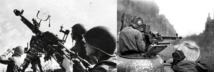 1939년 제식채용된 DShK 기관총은 우수한 화력으로 2차대전에서 맹활약을 했다. <출처: Public Domain>