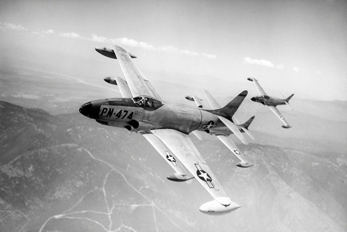P-80은 미국 최초로 실전 배치된 제트전투기가 되었다. < 출처 : Public Domain >