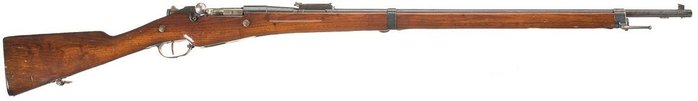 Mle1907-15. Mle1907과 거의 같은 총이지만 장전손잡이는 아래로 꺾여있지 않고 옆으로 뻗어있다. <출처: Public Domain>