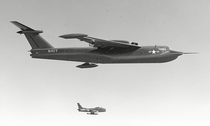  ⿴ XP6M-1 2  ҽǵǾ.  1955 7 28Ͽ Կ , FJ-2 ǻ Ⱑ μ XP6M-1 1ȣ Բ ̴. (ó: US Navy / Public Domain)
