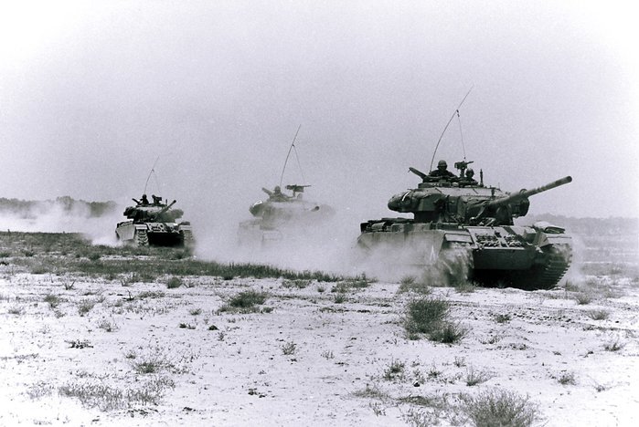 이스라엘은 센추리언 Mk. V를 개조한 쇼트 전차를 주력으로 6일 전쟁을 수행했다. <출처: Public Domain>