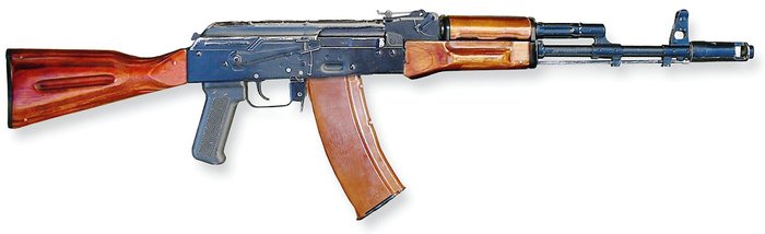 AK-74 5.45x39mm 구경 칼라시니코프 자동소총 <출처: Public Domain>