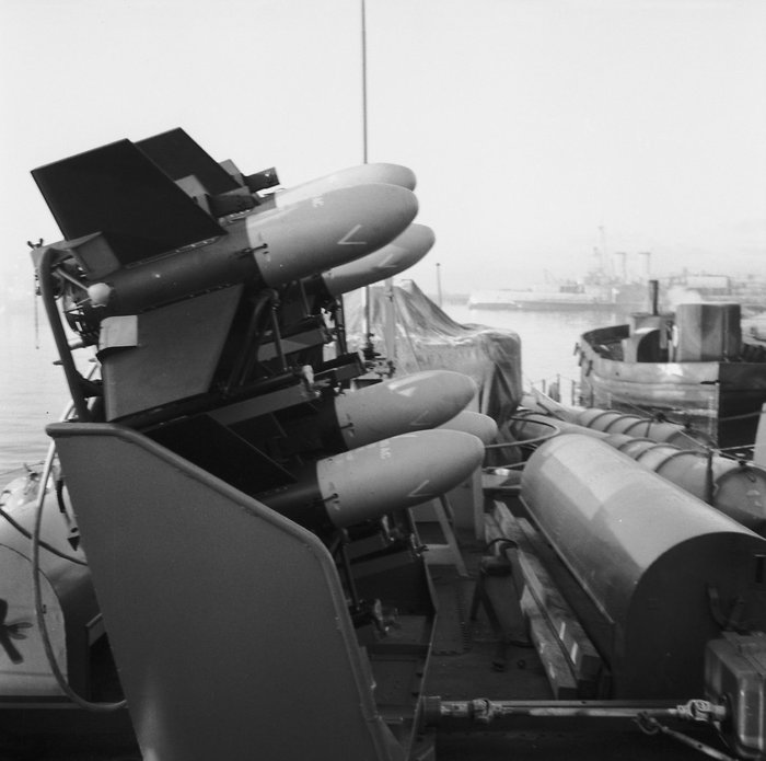 스웨덴 해군에서 RB-51로 명명되고 대함미사일로 운용된 SS-10 미사일 <출처 : digitaltmuseum.se>