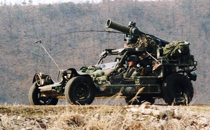 1986년 팀 스피리트 훈련에 참가한 M1041 FAV 토우발사차량 <출처: 미 국방부>