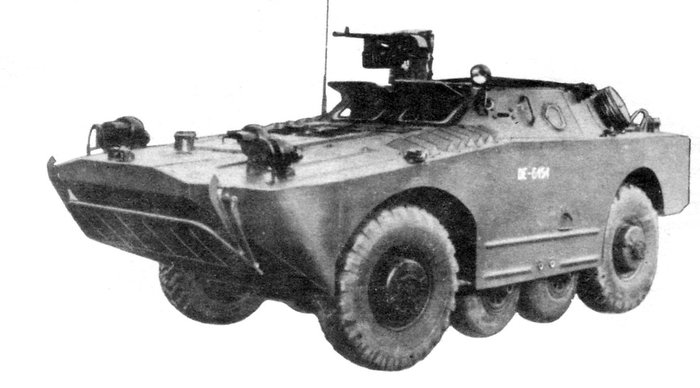 1957년부터 소련 육군에 배치된 차륜형 수륙양용 정찰 장갑차 BRDM-1 <출처 : Public Domain>