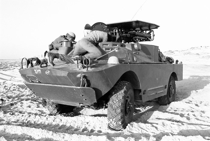 욤키푸르 전쟁 당시 이스라엘군에 노획된 아랍군의 9P122 대전차 미사일 차량 <출처 : oruzhie.info>